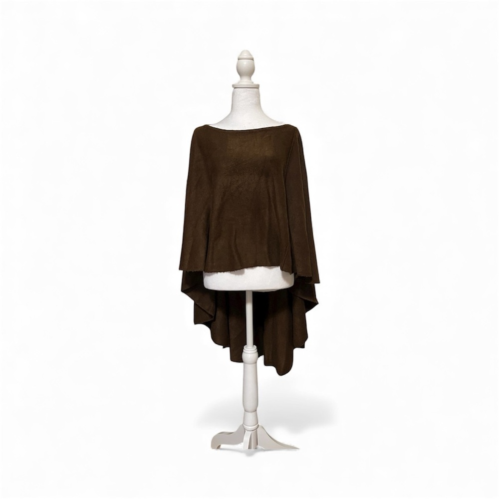 NWT Look by M Womens Brown Coffee Basic Shawl OS